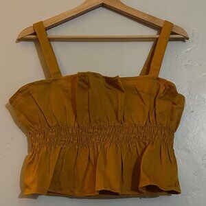 NWT Sage The Label Ruched Copper Top Size Medium